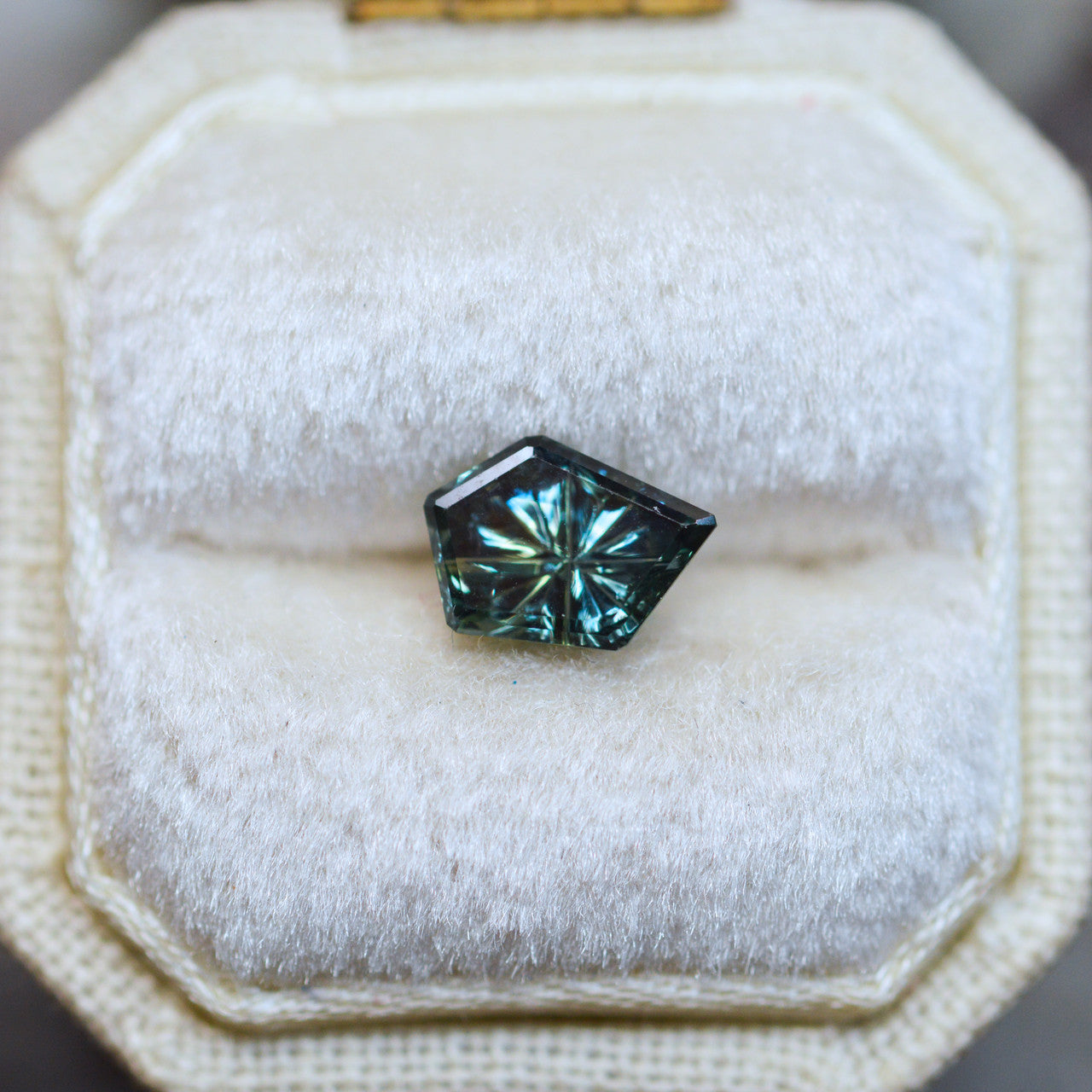 Green Blue Parti Color Australian Freeform Sapphire StarBrite™ Cut by  John Dyer