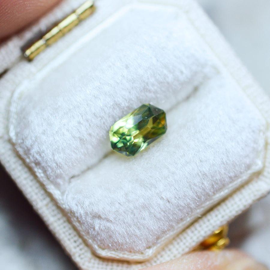Green Elongated Hexagon Australian Sapphire Regal Radiant™ Cut by  John Dyer