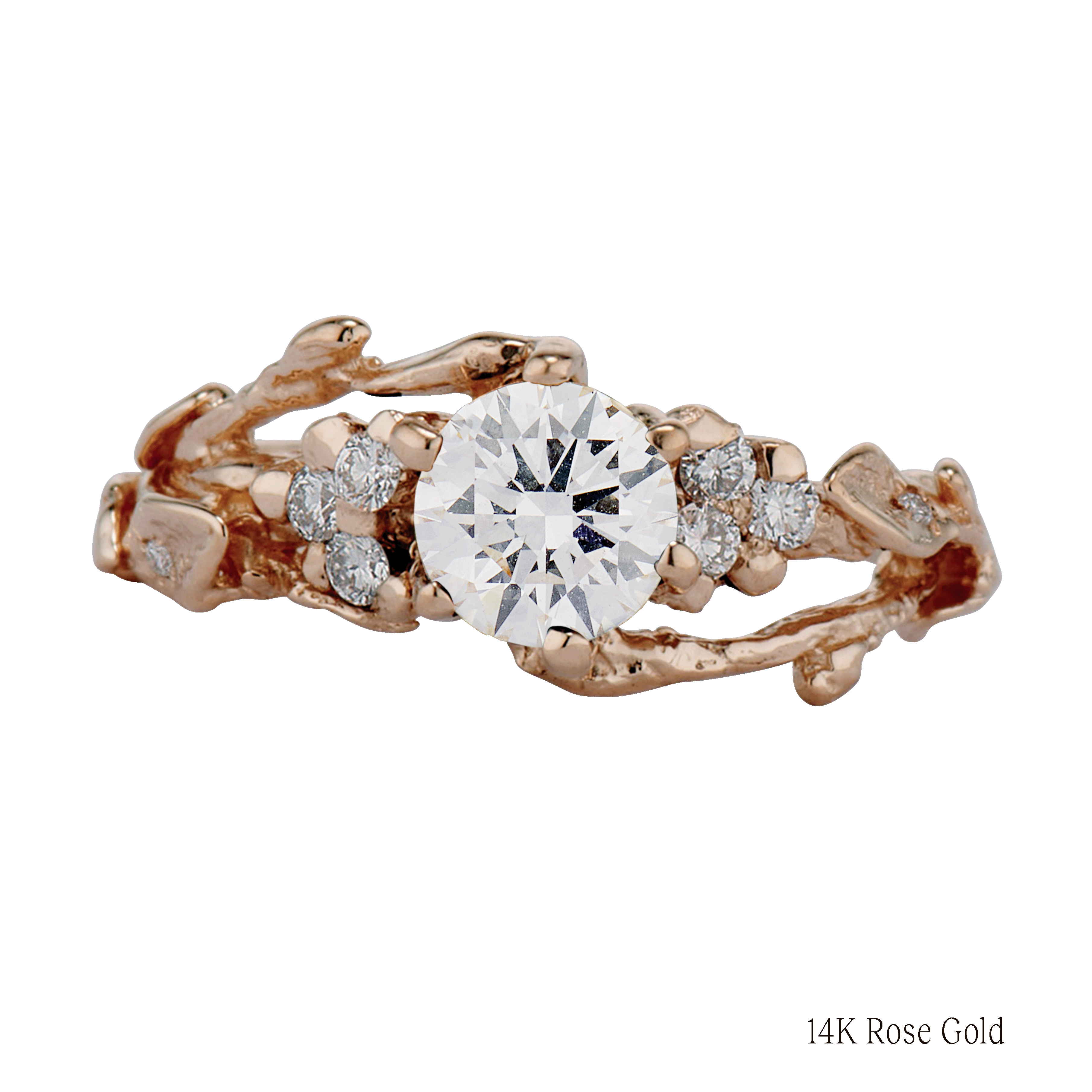 Feyre Diamond Leaf Ring