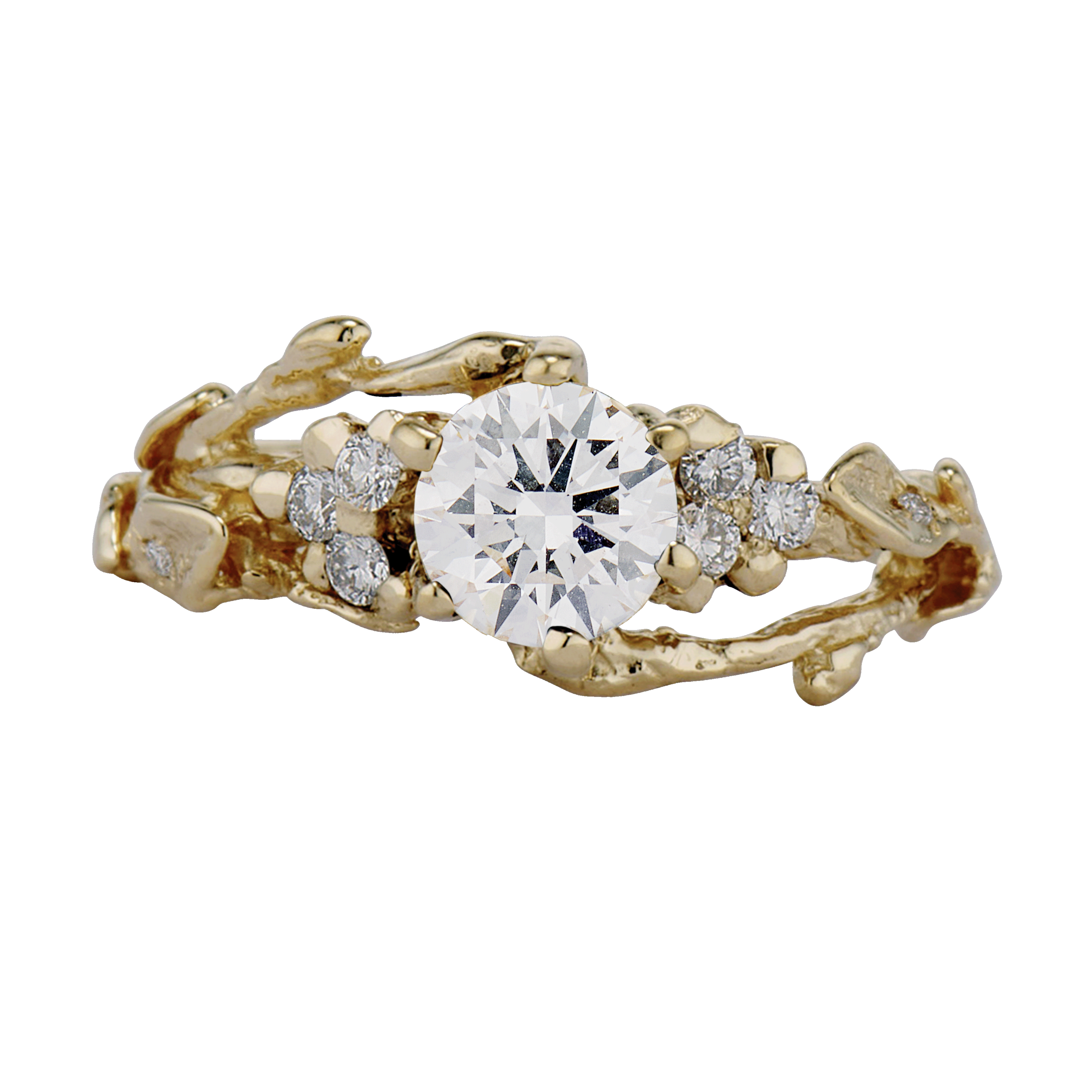 Feyre Diamond Leaf Ring