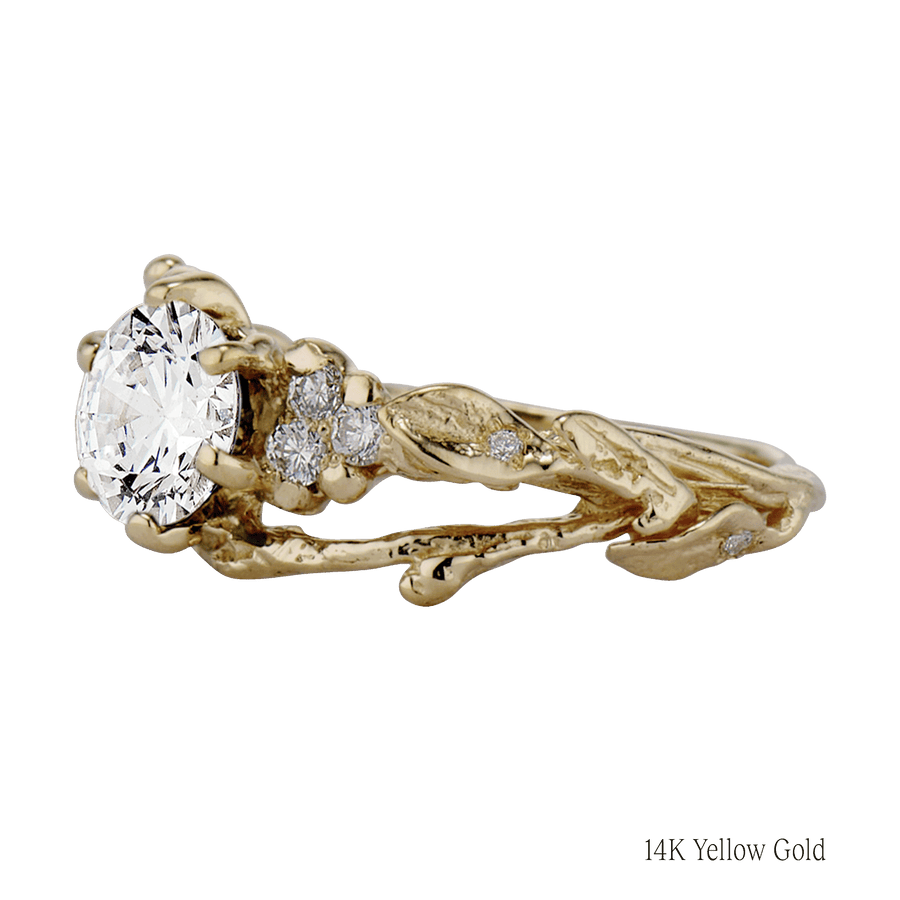 Feyre Diamond Leaf Ring