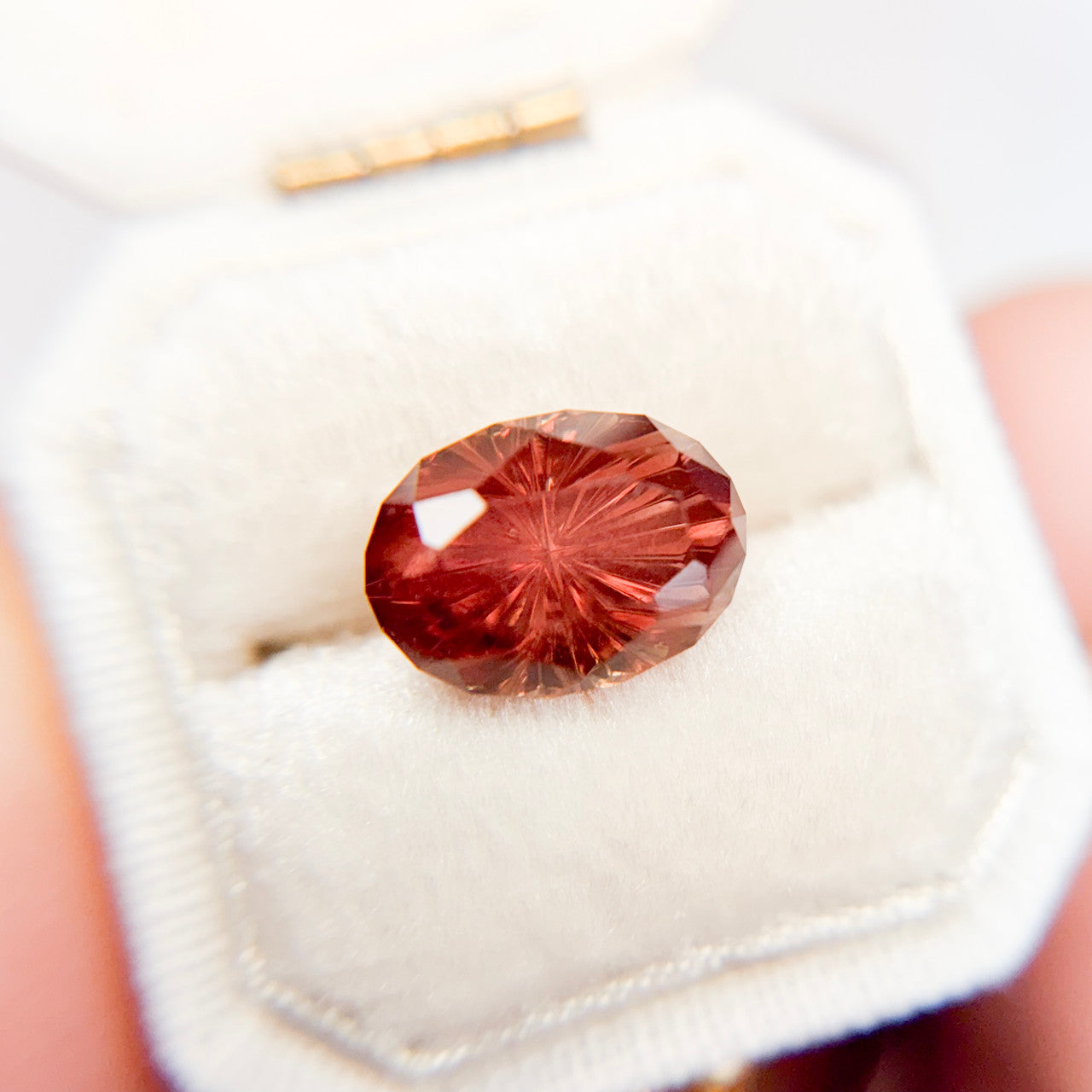 Oval Oregon Sunstone Starbrite™ Cut by John Dyer