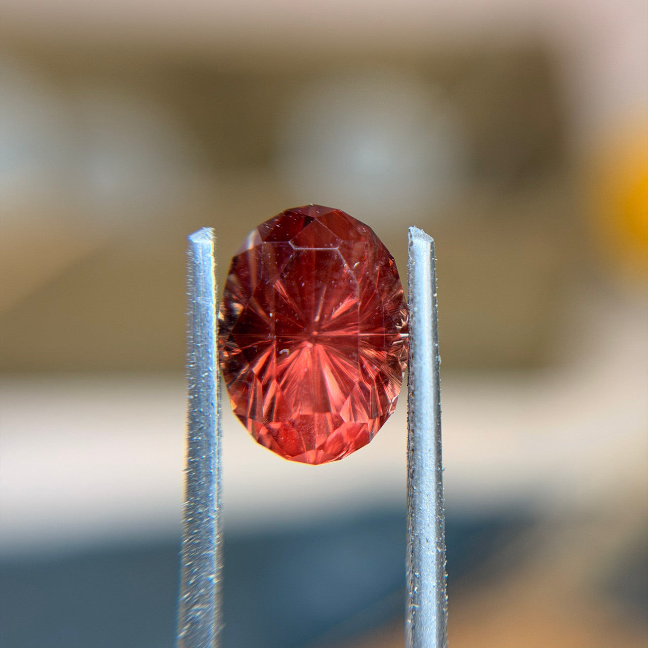 Oval Oregon Sunstone Starbrite™ Cut by John Dyer