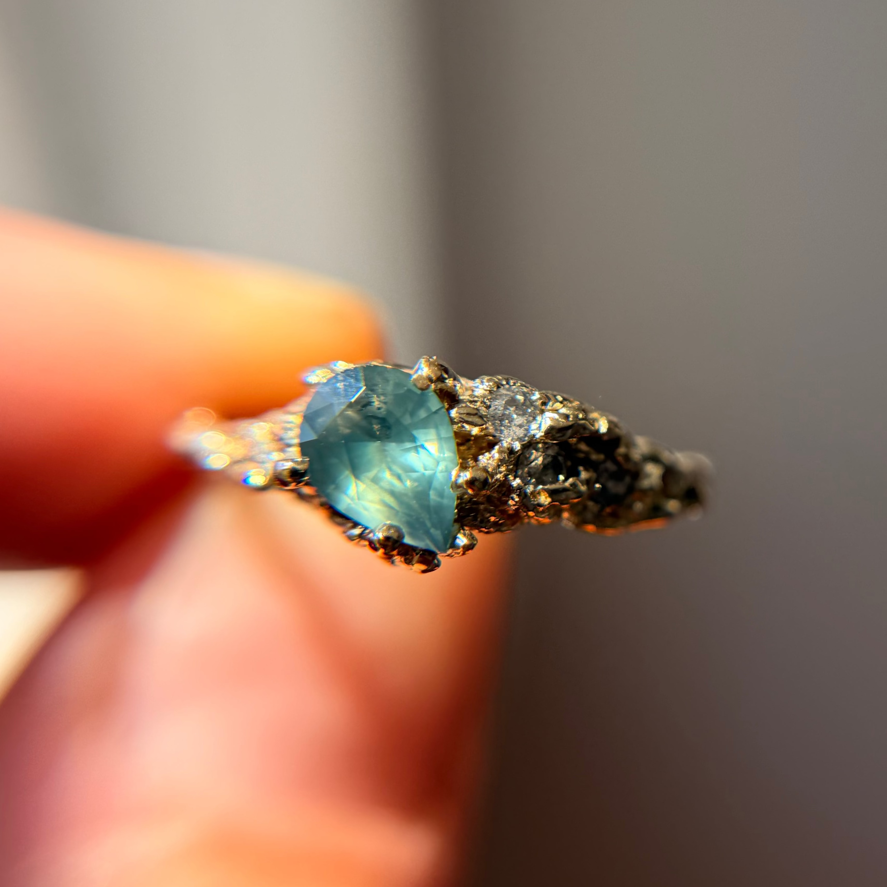 Limited Edition Juniper Teal Sapphire Cluster