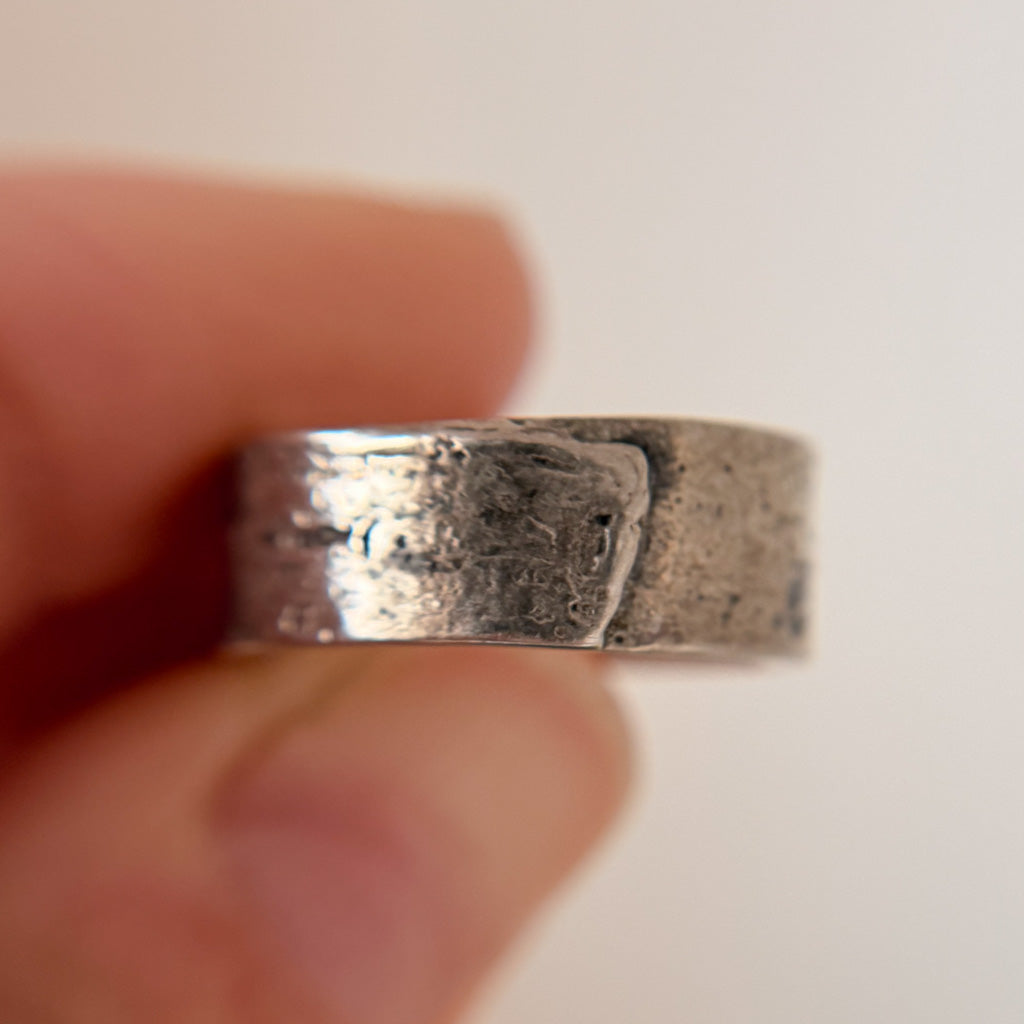 8mm Silver Monhegan Ring - Ready To Ship