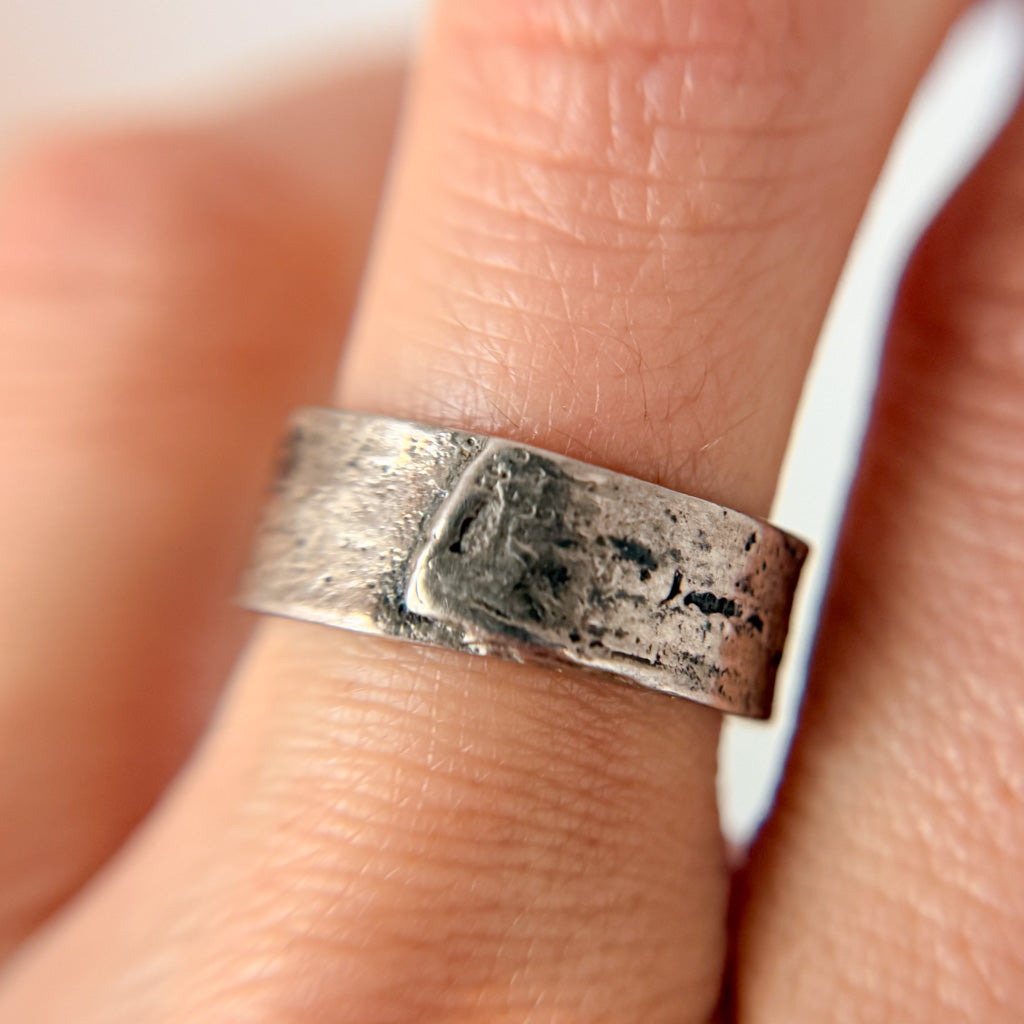 8mm Silver Monhegan Ring - Ready To Ship
