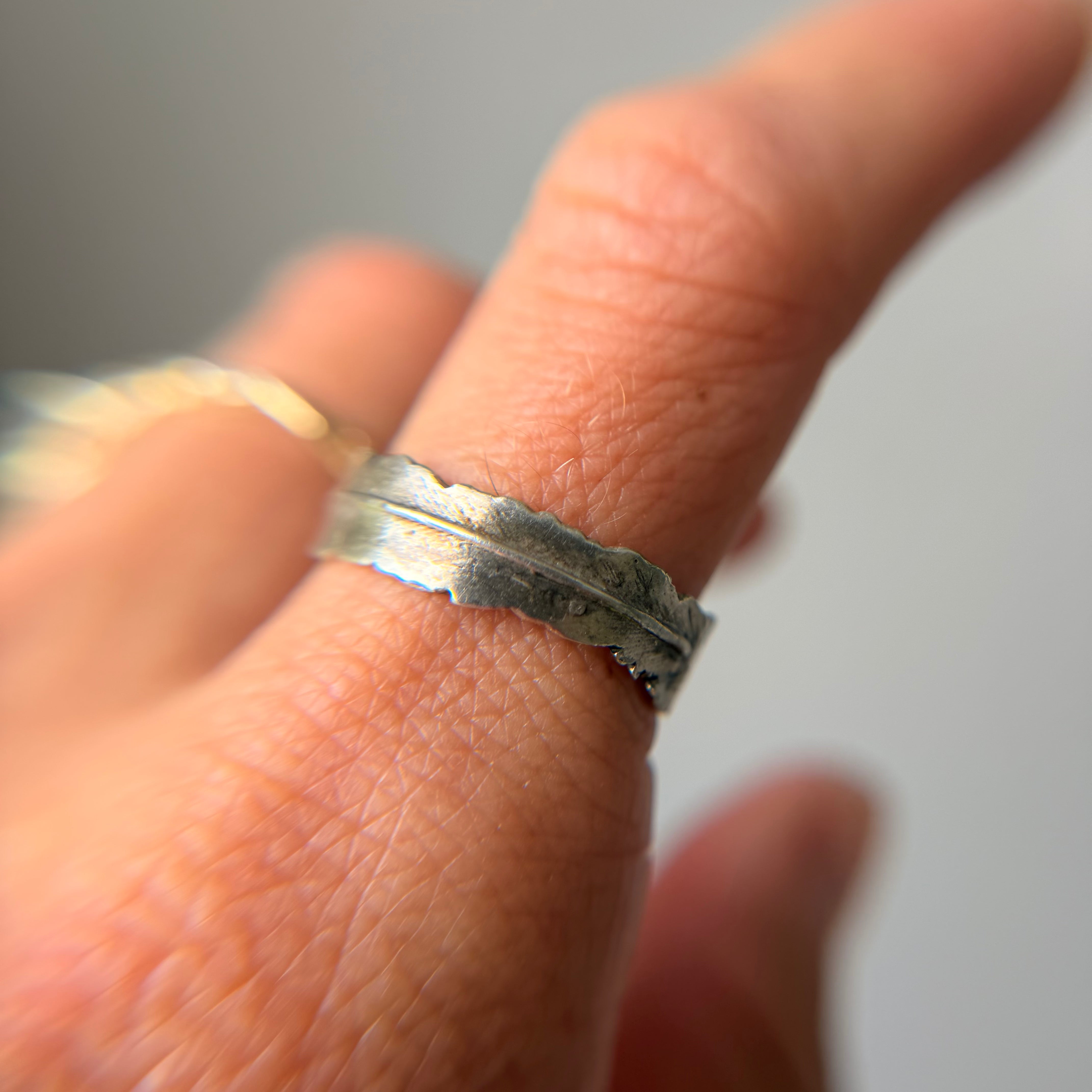 Silver Plume Ring
