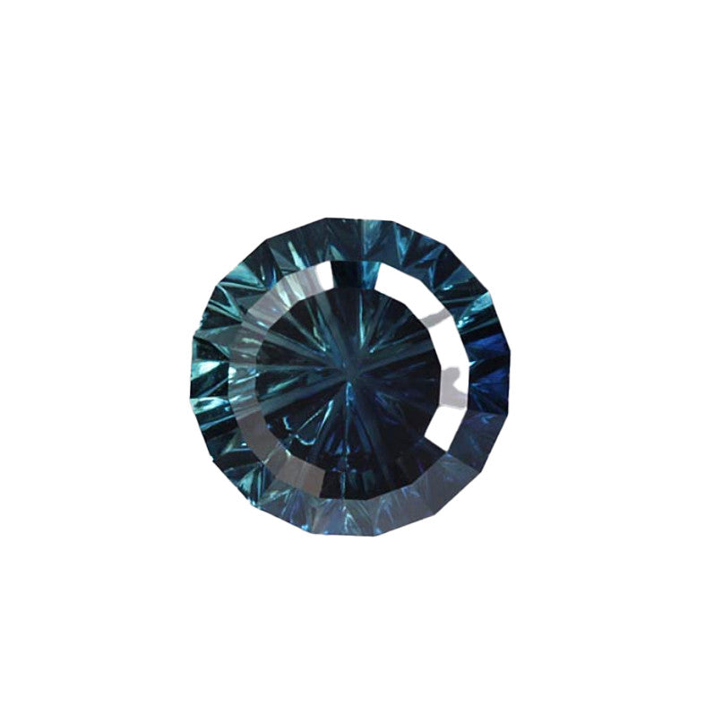 Australian Parti Color Dark Teal Sapphire StarBrite™ Cut by John Dyer