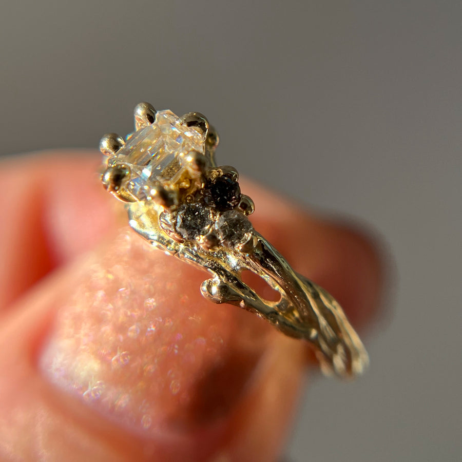 OOAK - Feyre Emerald Cut Diamond Ring