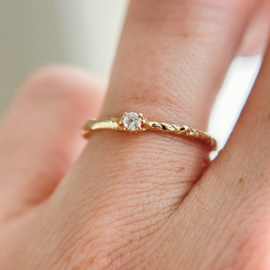 Lila Diamond Solitaire - Ready To Ship