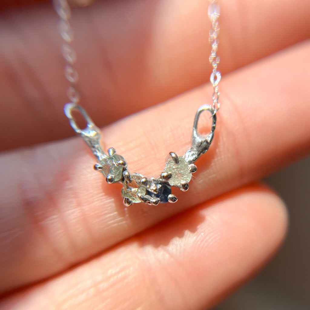 Garland Uncut Montana Sapphire Necklace | Olivia Ewing