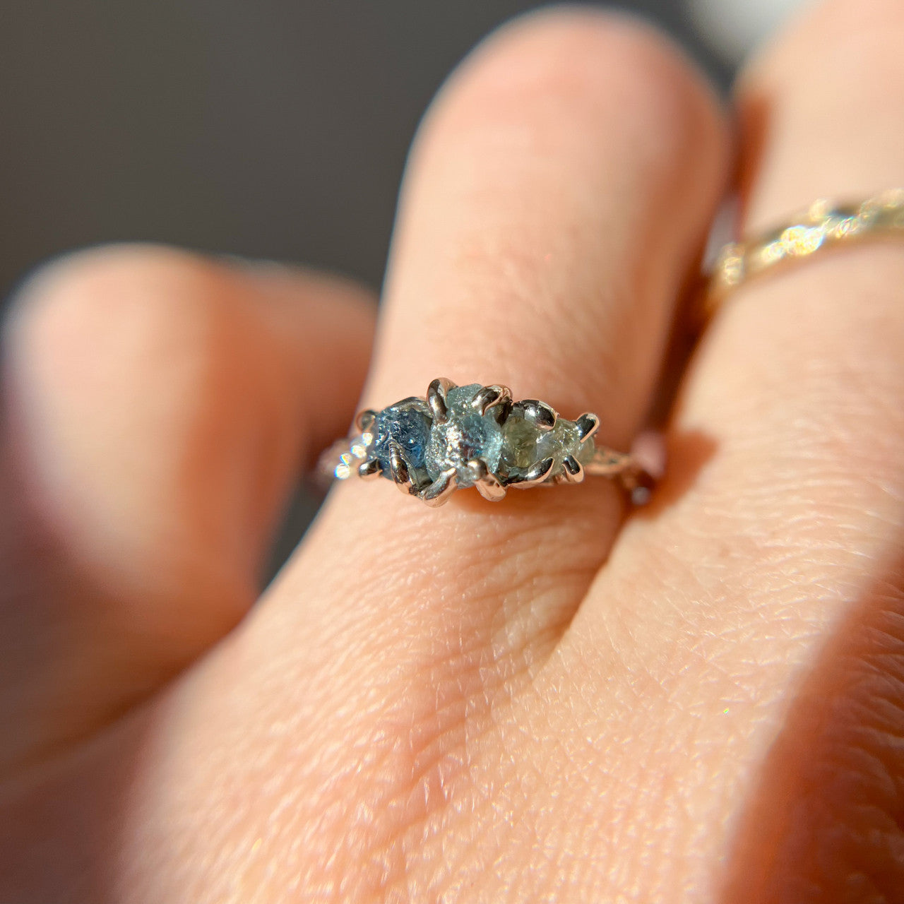Naples Montana Sapphire Three Stone