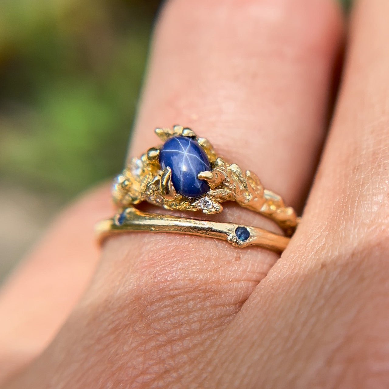 Juniper Star Sapphire Cluster - Ready To Ship