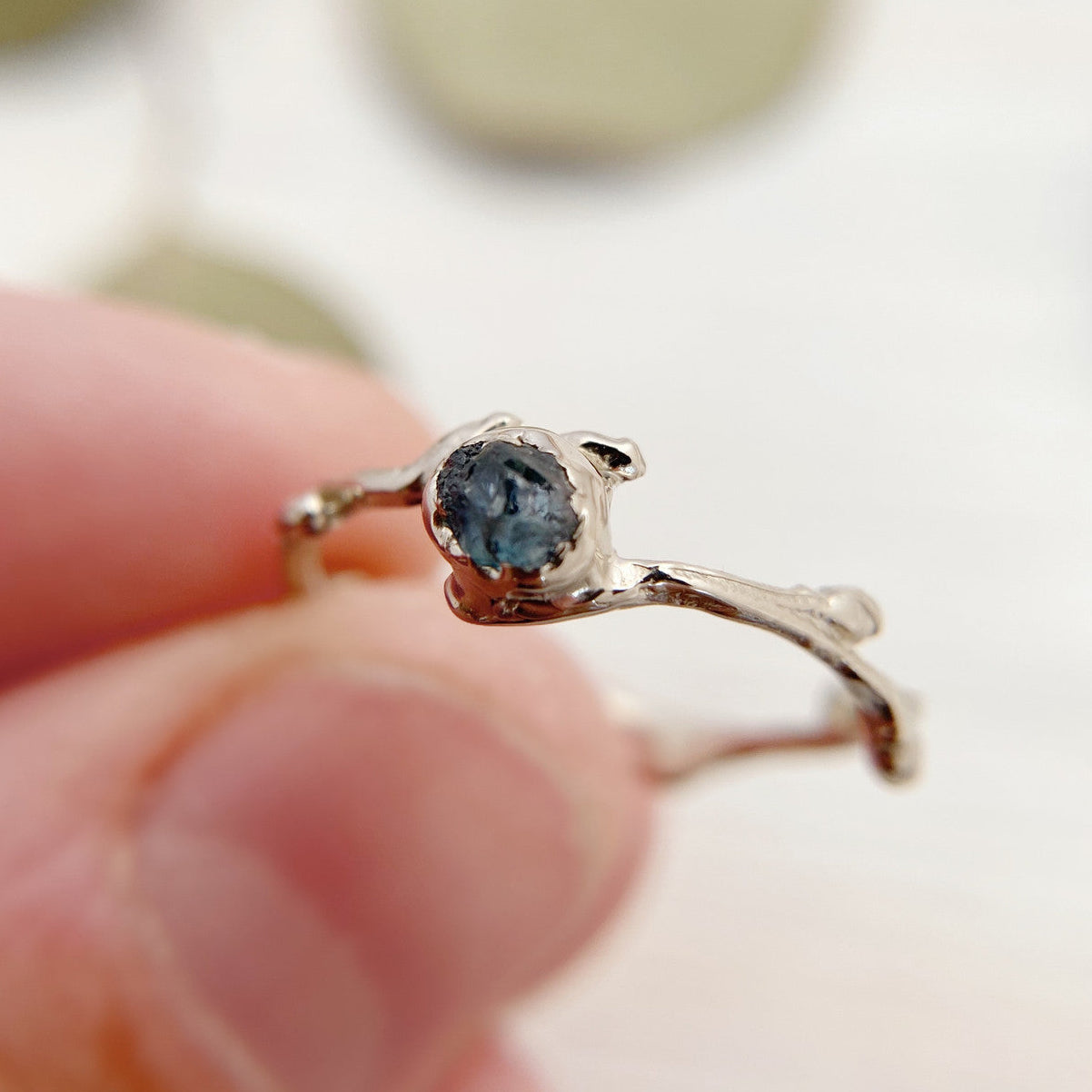Verona Rough Sapphire Ring