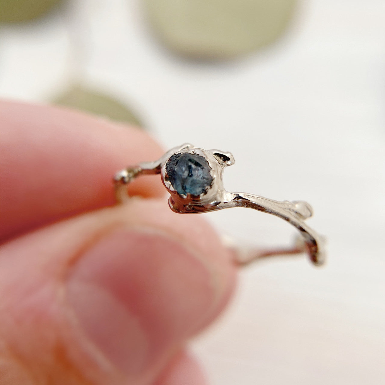 Verona Rough Sapphire Ring