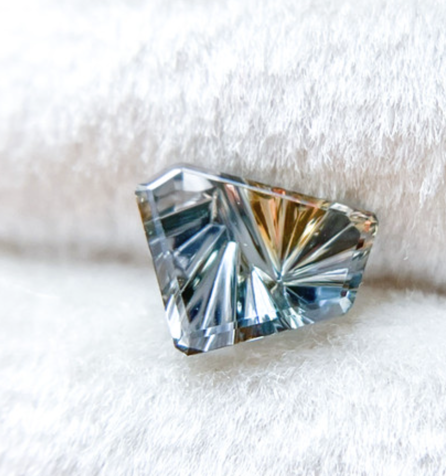 parti colored blue John Dyer sapphire